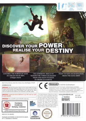Prince of Persia- The Forgotten Sands box cover back